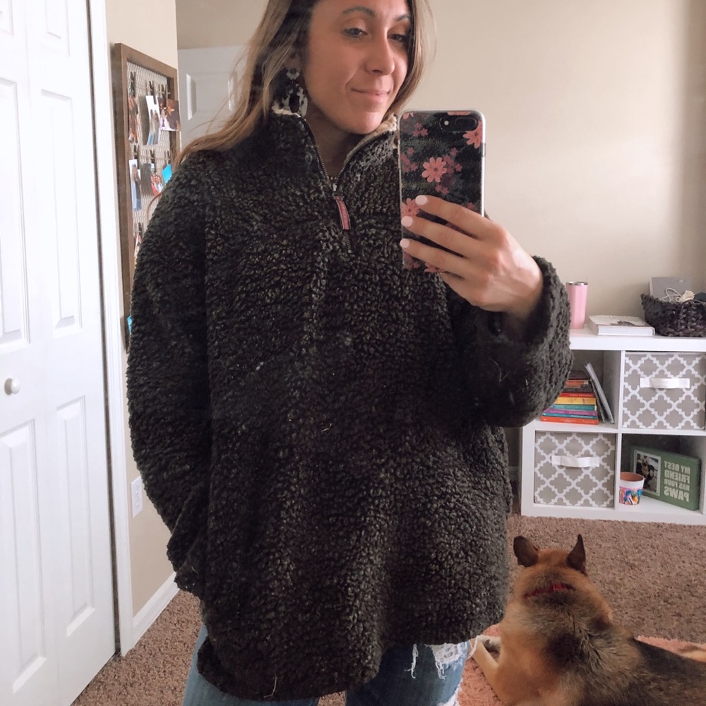 Fluffy Brown Pullover! - image 1